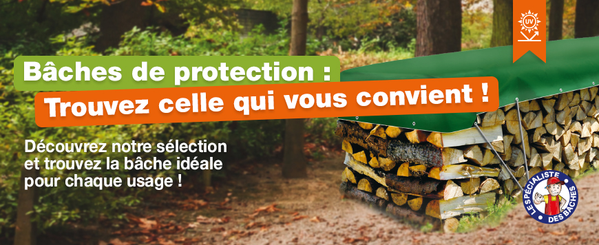 Bâches de protection bois et bûches : trouvez celle qu'il vous faut !